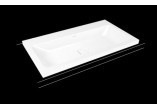 Umywalka nablatowa Kaldewei Cono 60 x 50 x 4 cm, biała, otwór na baterię, bez przelewu, powierzchnia uszlachetniona- sanitbuy.pl