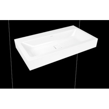 Umywalka ścienna Kaldewei Cono 60 x 50 x 12 cm, biała, otwór na baterię, bez przelewu, powierzchnia uszlachetniona- sanitbuy.pl