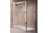 Drzwi prysznicowe przesuwane Novellini Kuadra 2P 132-138 cm prawe, profil chrom, szkło przeźroczyste 
