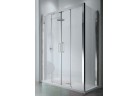 Drzwi prysznicowe podwójne przesuwane Novellini Kuadra 2A 150-156 cm, profil chrom, szkło przeźroczyste 