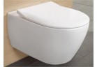 Miska wisząca Villeroy&Boch Subway 2.0 Combi-Pack  wraz z deską wolnoopadającą cienką, bez kołnierza wewnętrznego, biała