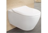 Miska Villeroy & Boch Subway 2.0 37x56 cm, wisząca, bezrantowa z powłoką Ceramicplus wraz z deską wolnoopadającą cienką