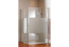 Drzwi prysznicowe Huppe Design Pure składane, szer. 100 cm, z powłoką Anti-Plaque, profil chrom eloxal