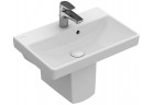 Umywalka wisząca, prostokątna Villeroy & Boch Avento biały Alpin, 55 x 37 x 15,5 cm, przelew, otwór na baterię