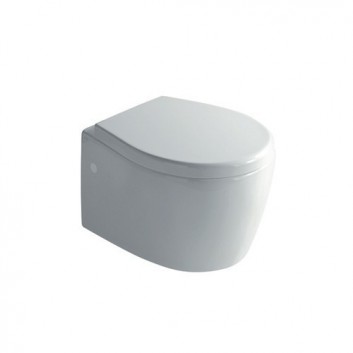 Miska WC wisząca Galassia Midas biały, 52 x 38 x 25 cm, przelew, otwór na baterię- sanitbuy.pl