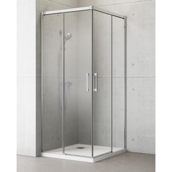 Kabina prysznicowa 100x80cm szkło przejrzyste chrom Radaway Idea Kdd - sanitbuy.pl
