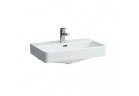 Umywalka ścienna 600 x 380 mm bez otworu na baterię biała Laufen Pro S, H8189590001091