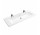 Umywalka Villeroy & Boch Subway 2.0 meblowa 130x47 cm, 2 otwory na baterię