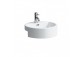 Umywalka półblatowa śr. 460 mm z otworem na baterie biała Laufen LIVING CITY- sanitbuy.pl
