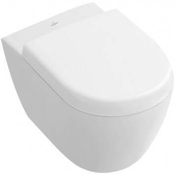 Miska Villeroy&Boch Subway 2.0, wisząca, 35,5x48 cm, odpływ poziomy, Weiss Alpin CeramicPlus- sanitbuy.pl