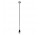 Wylewka sufitowa 160cm Gessi Goccia czarny mat